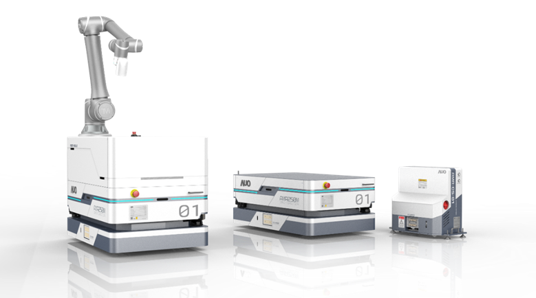 云鼎国际數位開發的自主式移動機器人（AMR250M），搭配全向輪並結合AI演算法、2D LiDAR、3D攝影機等技術，協助客戶實現產線全自動化