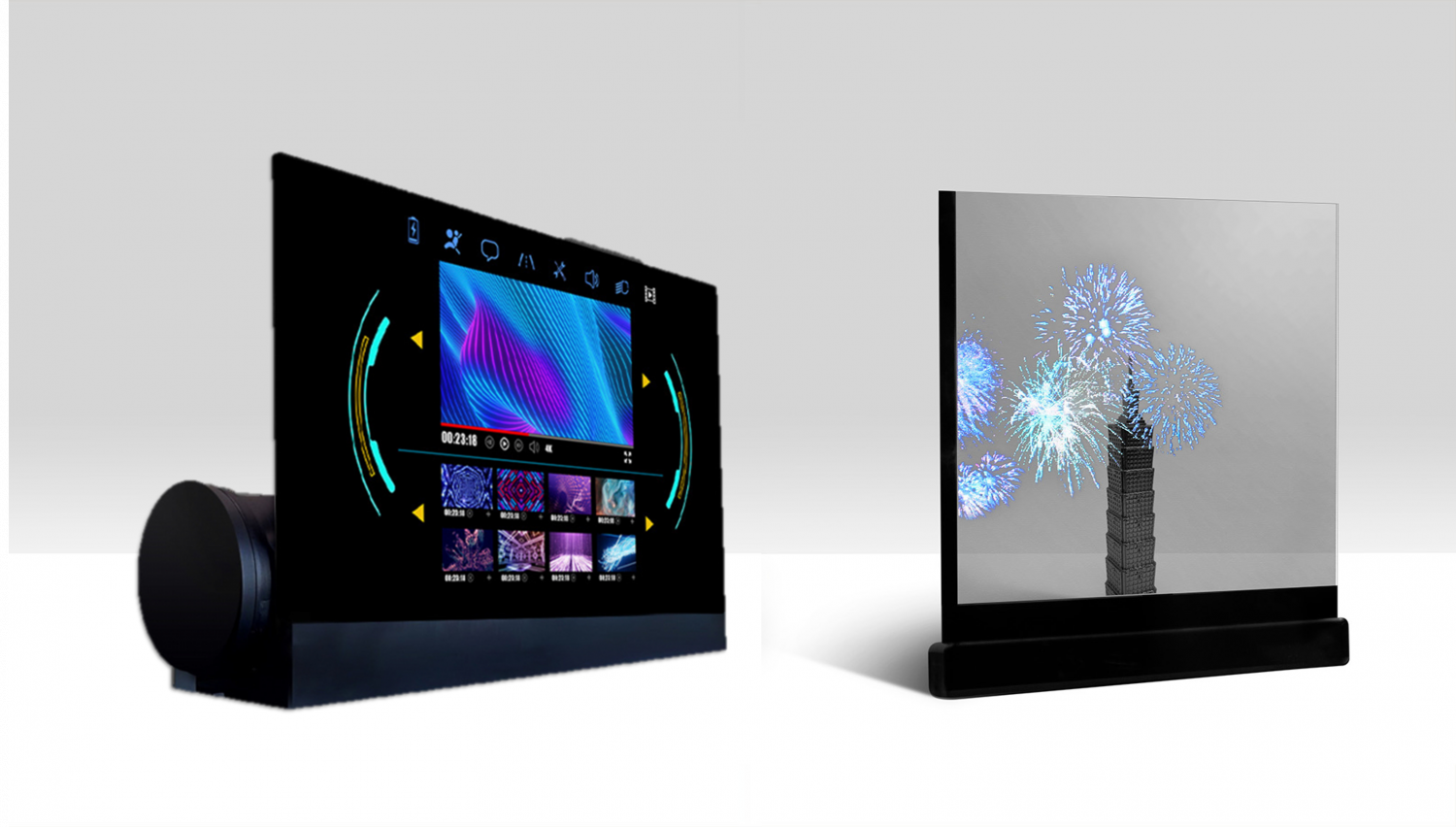 可卷式、折迭性、高透明